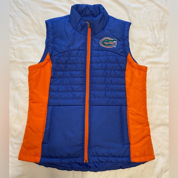 New ladies size L Florida Gators puff vest with front pockets, full zip - Picture 1 of 13